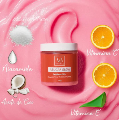 AzucarGlow Blanqueador y Exfoliante Resultados Desde la Primera Semana